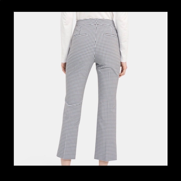 Theory Treeca Pant In Check Viscose - Picture 14 of 14